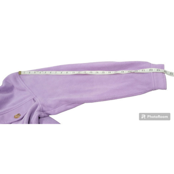 BLANKNYC Fleece Shirt Jacket w/Pockets‎ Lilac size Large - Picture 8 of 10